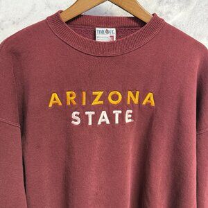 Vintage Y2K Arizona State University Sweatshirt Oversized XL Embroidered ASU USA